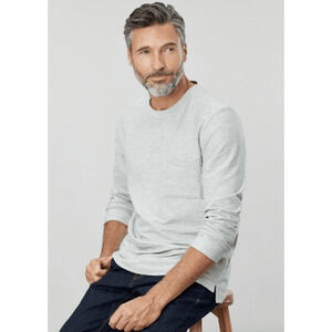 Joules Herbert Men Medium Gray Sweater Longsleeve Crew Neck Pocket